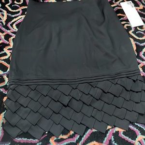 Catherine Malandrino Black Silk layered dragons egg size 14